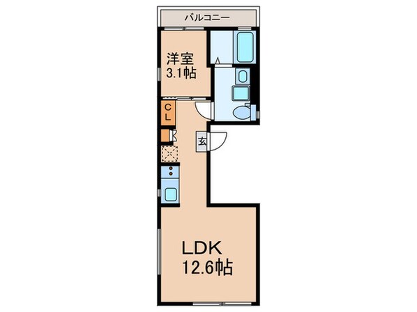 One　station　Kamataの物件間取画像